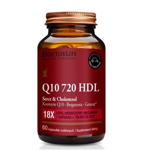 

Doctor Life Co-Q10 720 пищевая добавка Q10 720 HDL Heart & Cholesterol, 60 капсул/1 упаковка