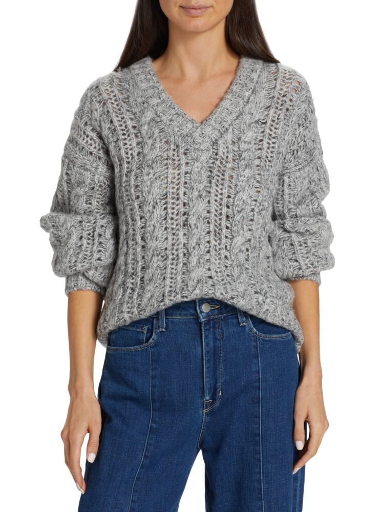 

Свитер вязанной вязки Willow Dh New York, цвет Heather Grey