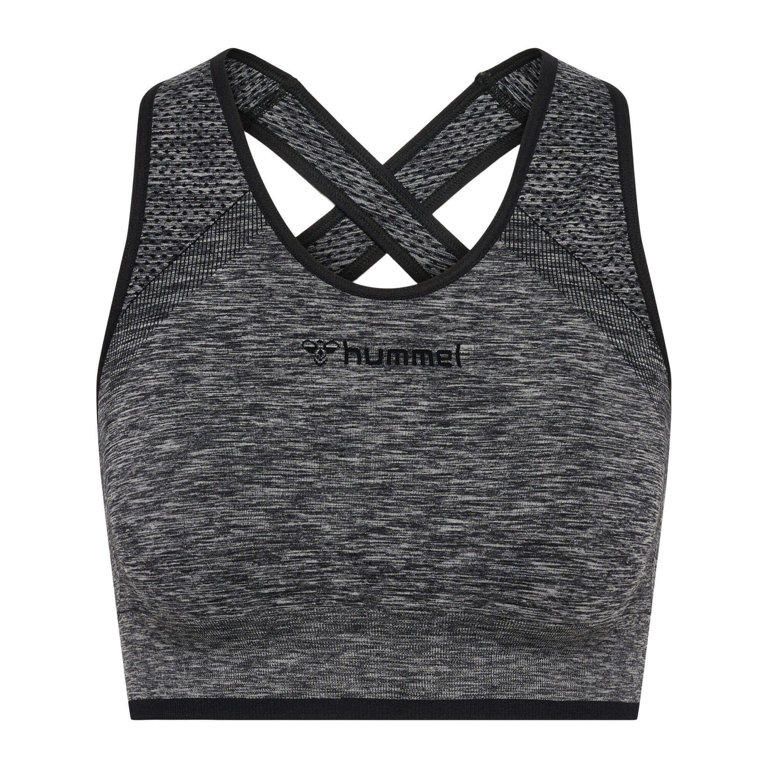 

Женский бесшовный спортивный топ Hmlmt Ivy HUMMEL, черный