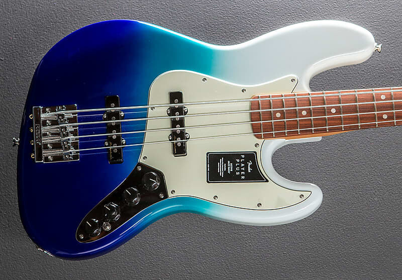 

Player Plus Jazz Bass - Belair Blue с Пау Ферро Fender Player Plus Jazz Bass - Belair w/