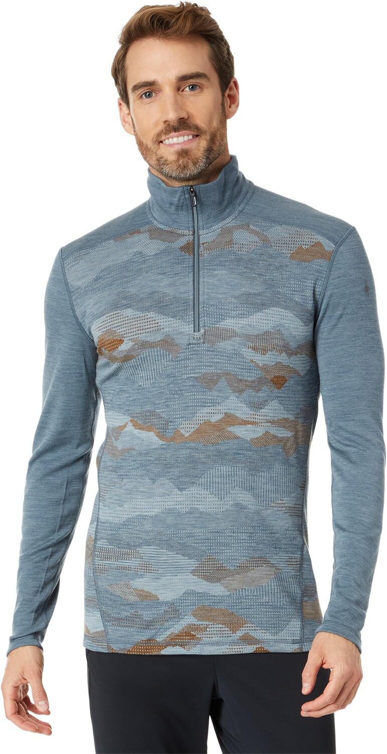 

Свитер Merino 250 Base Layer 1/4 Zip Smartwool, цвет Pewter Mountain Scape