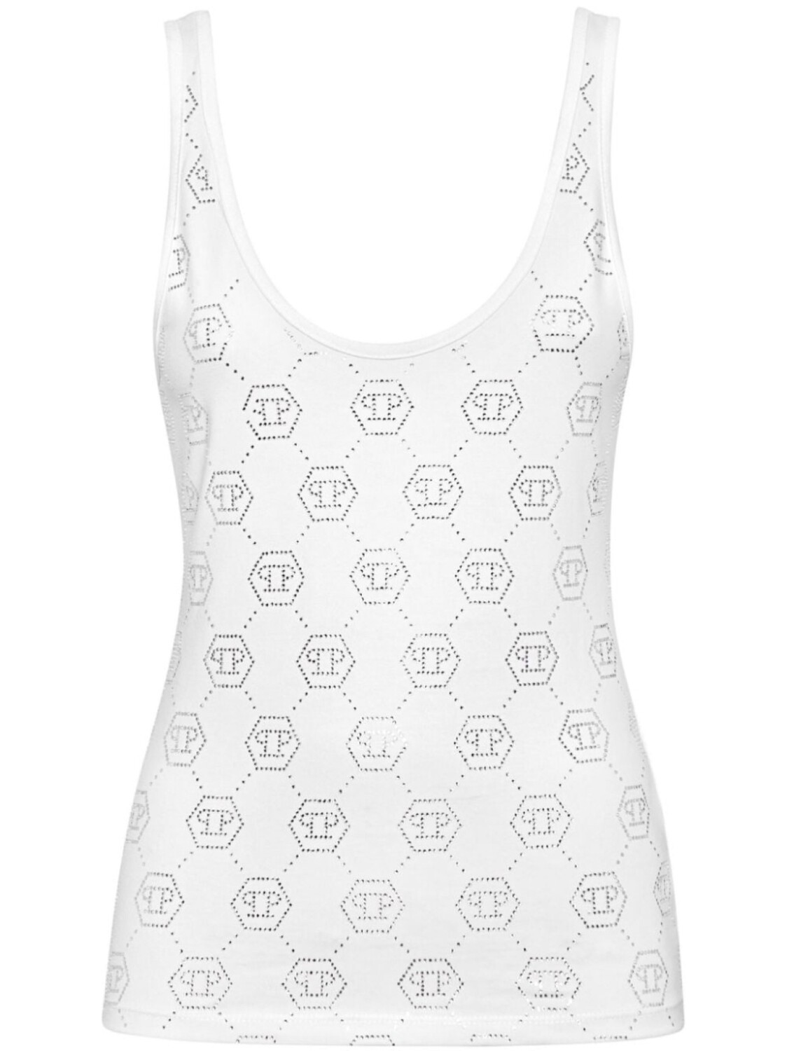 

Philipp Plein топ с монограммой, белый