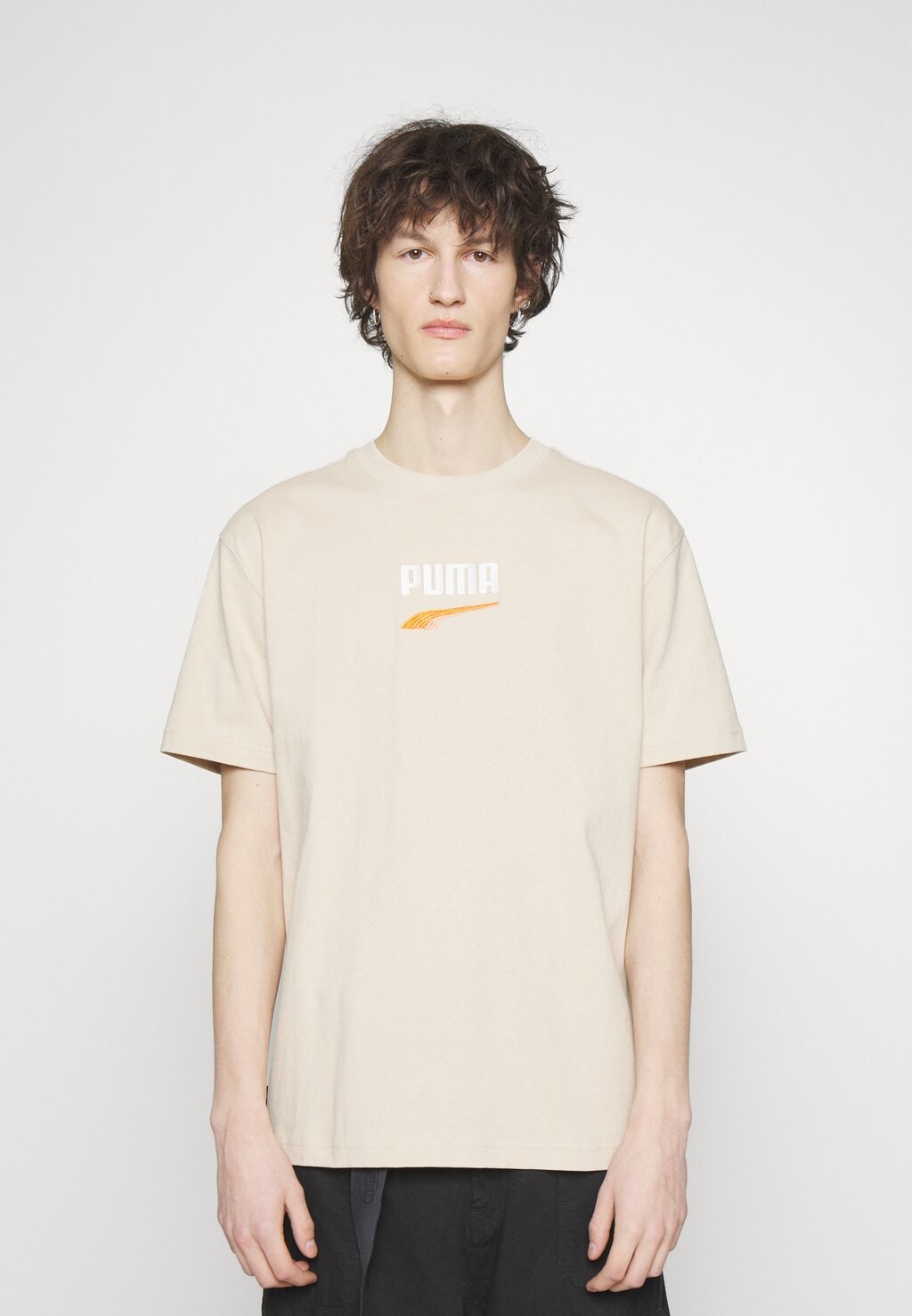 

Футболка с принтом Puma, песочный, Бежевый