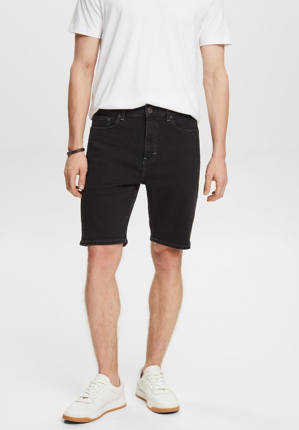 

Джинсовые шорты STRAIGHT Esprit, черный деним