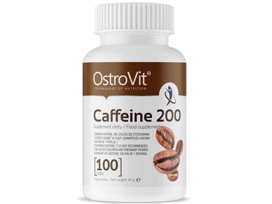 

OstroVit, Кофеин, 100 таблеток, белый