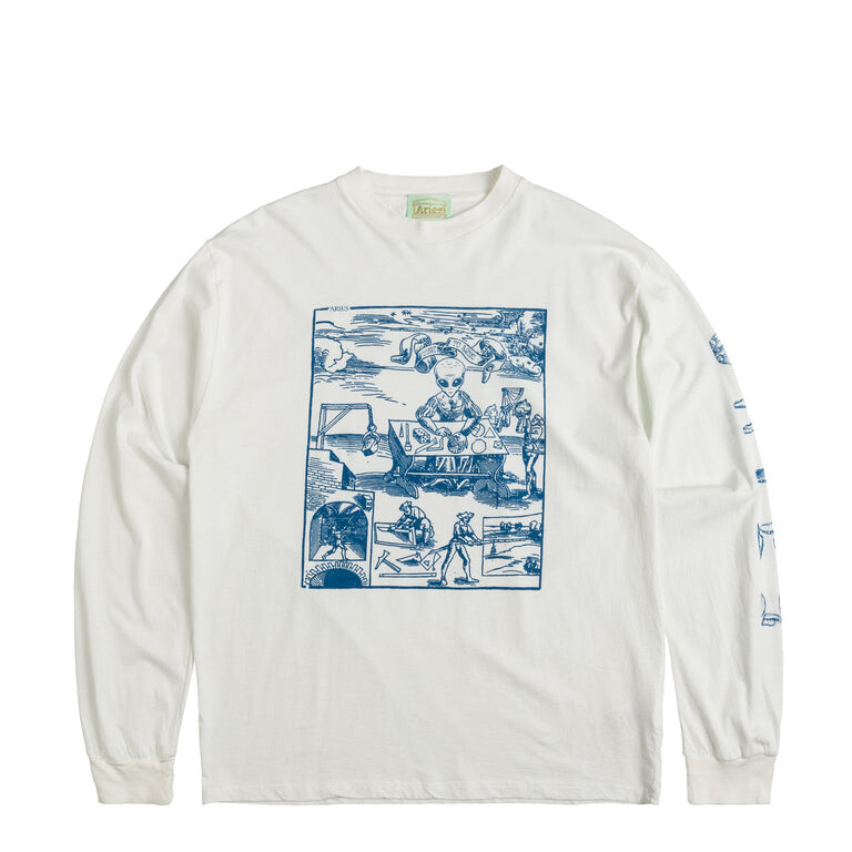 

Футболка Alien Woodcut Longsleeve Tee Aries, белый