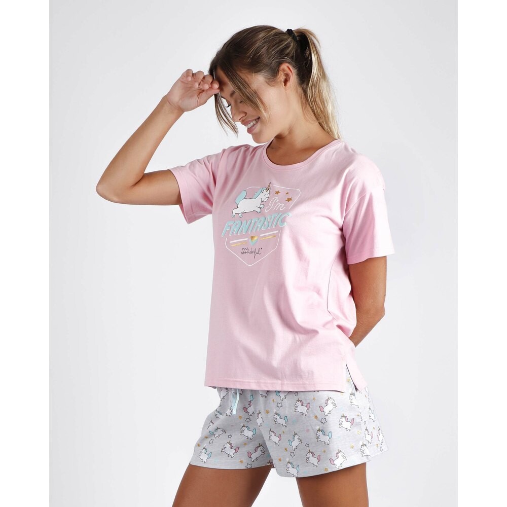 

Пижама с коротким рукавом Mr Wonderful I´m Fantastic, розовый