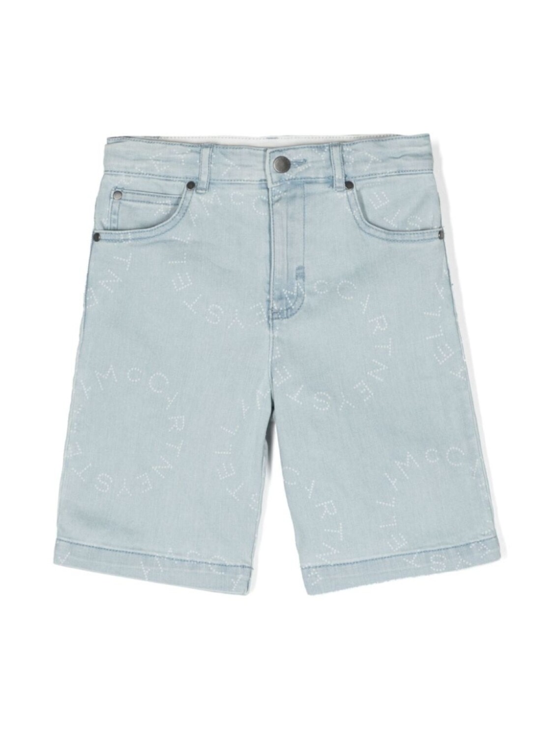

Stella McCartney Kids джинсовые шорты с логотипом, синий