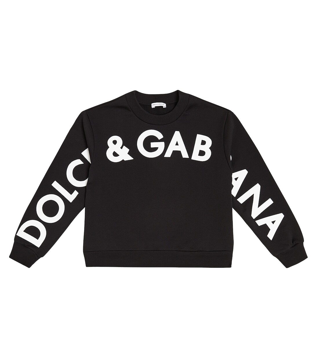 

Толстовка из хлопкового джерси с логотипом Dolce&Gabbana, черный