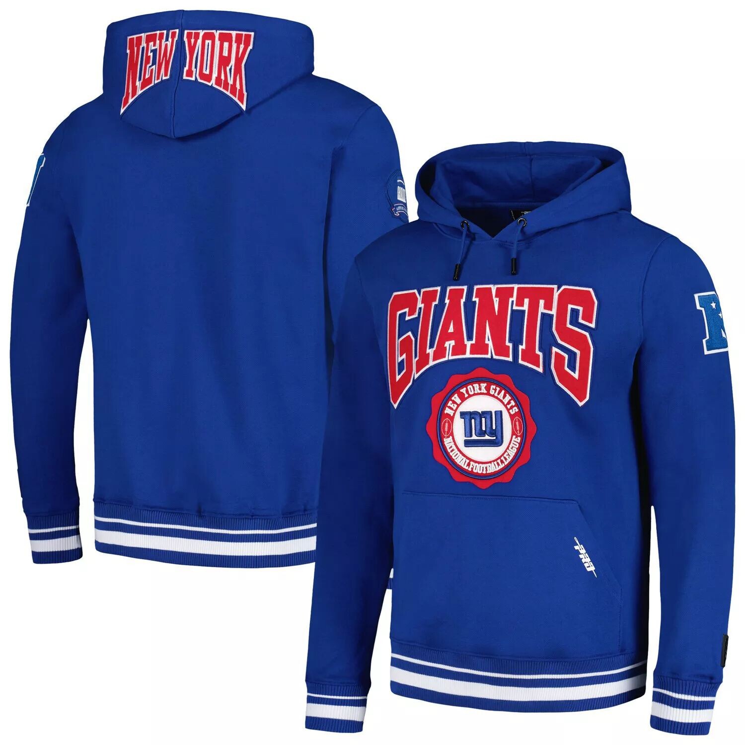 

Мужской пуловер с капюшоном Pro Standard Royal New York Giants Crest Emblem