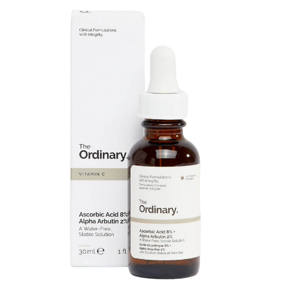 

Сыворотка аскорбиновая кислота The Ordinary 8% + альфа-арбутин 2%, 30 мл