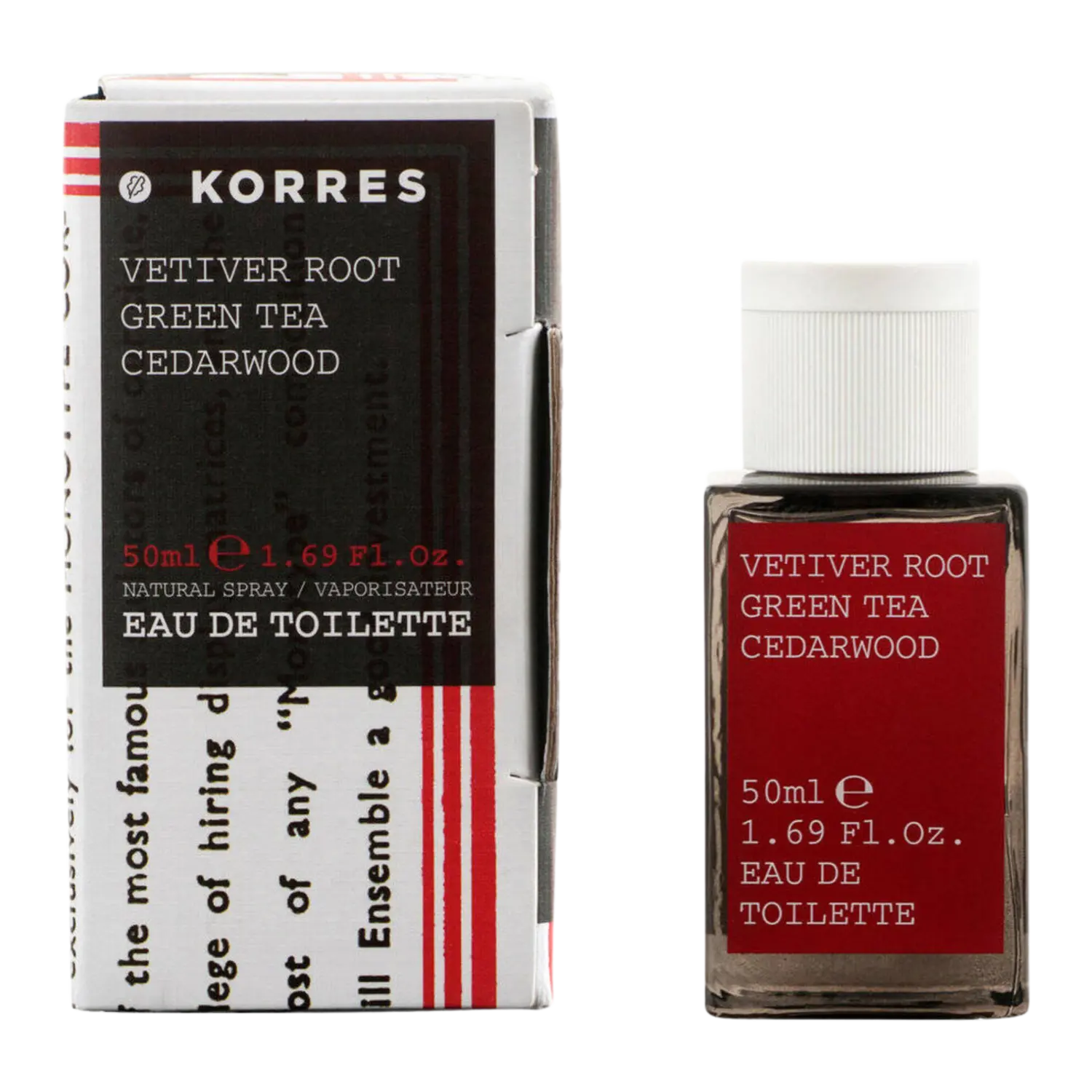 

Korres Vetiver root, Green tea, Cedarwood туалетная вода для мужчин, 50 мл