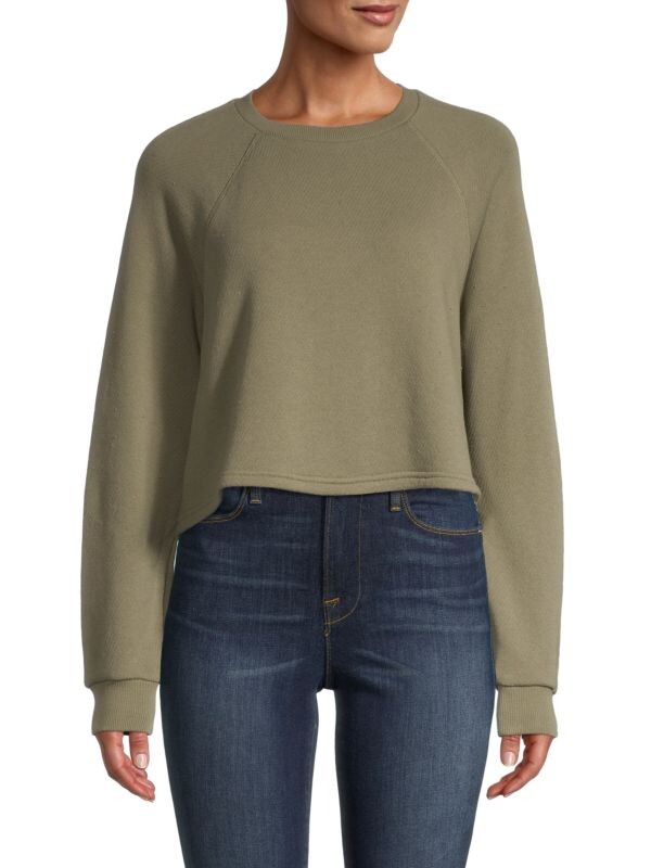

Укороченная толстовка airy terry Madewell Olive