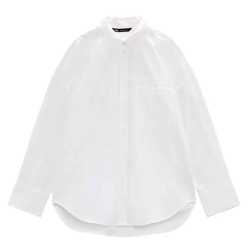 

Рубашка Zara Poplin, белый
