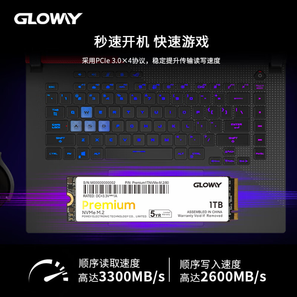 

SSD-накопитель Gloway Premium TLC Particles 1ТБ