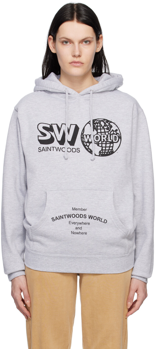 

Серая худи SW World Member Saintwoods, Серый