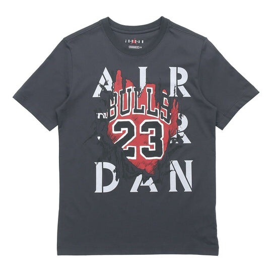 

Футболка Nike Air Jordan Men's Sportswear Logo Printed, серый/белый