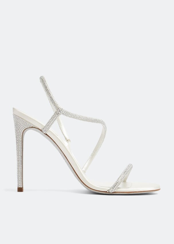 

Сандалии RENÉ CAOVILLA Irina crystal sandals, белый