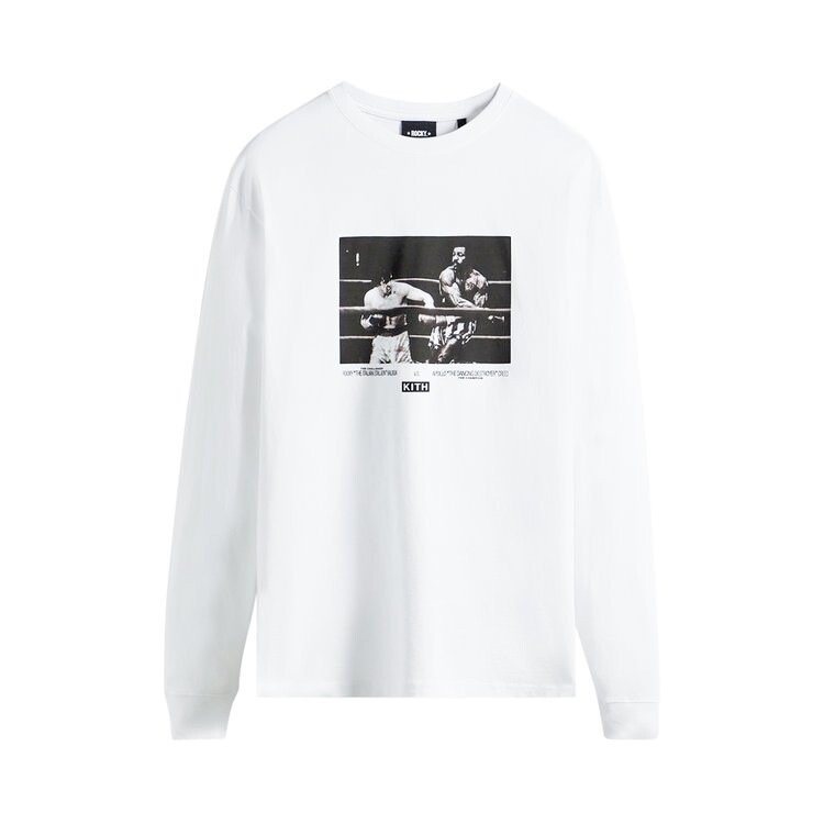 

Лонгслив Kith For Rocky Title Fight Long-Sleeve Tee 'White', белый