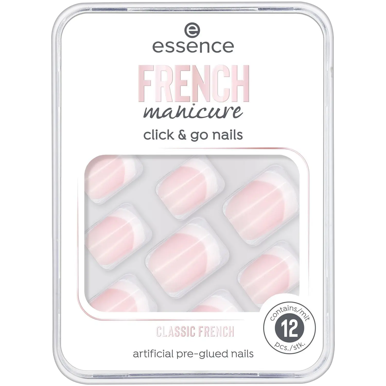 

Essence Click&Go накладные ногти, 12 шт/уп.