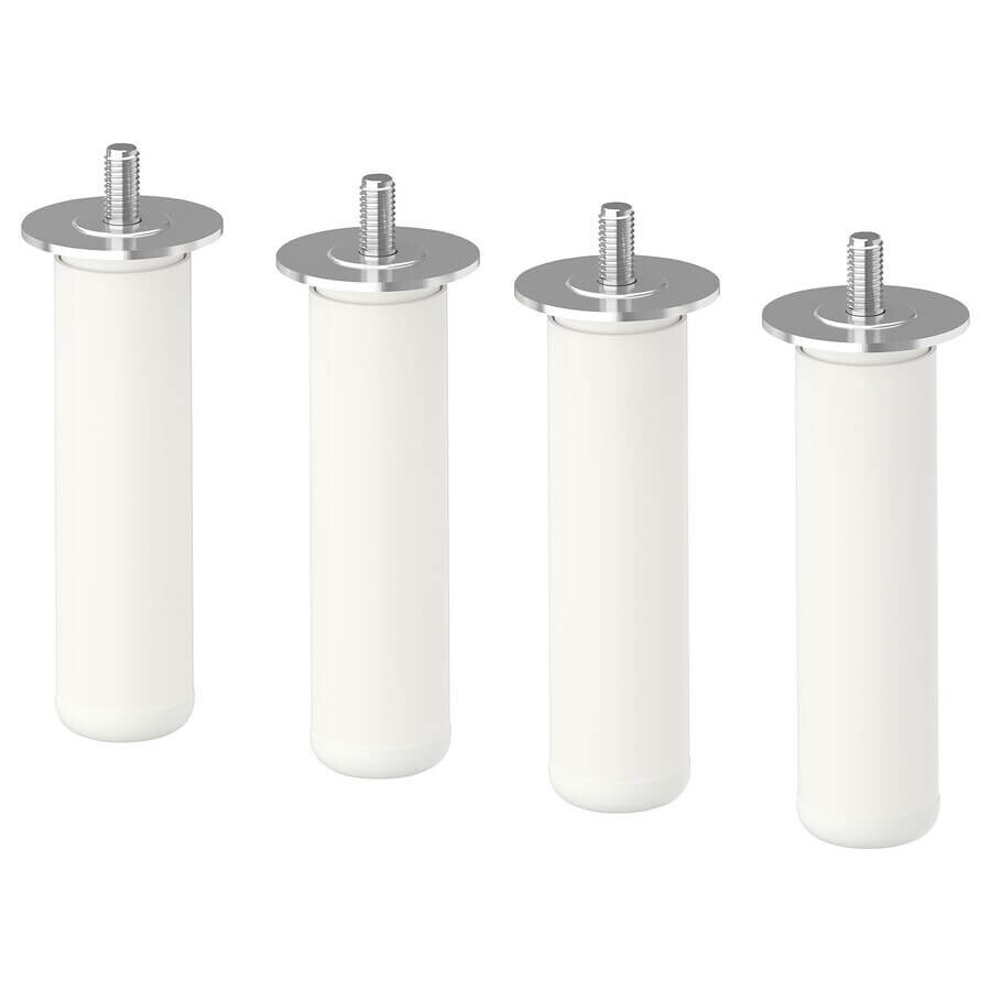 

Ножки Ikea Latthet, белый/металл