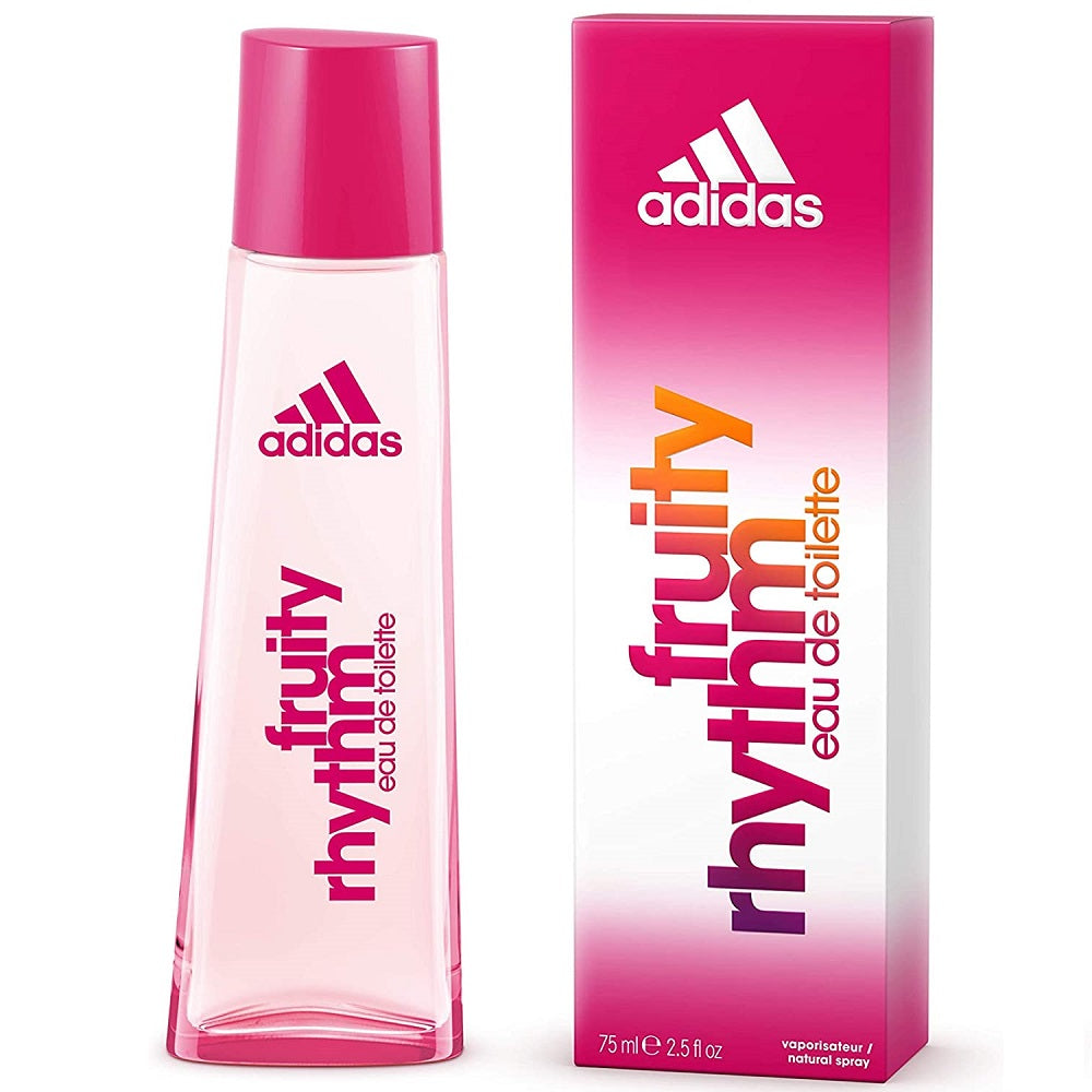 Духи адидас. Туалетная вода adidas Fruity Rhythm. Адидас женские духи Fruity Rhythm. Adidas Fruity Rhythm туалетная вода 50 мл. Парфюмированная вода adidas Fruity Rhythm женский, 75 мл.