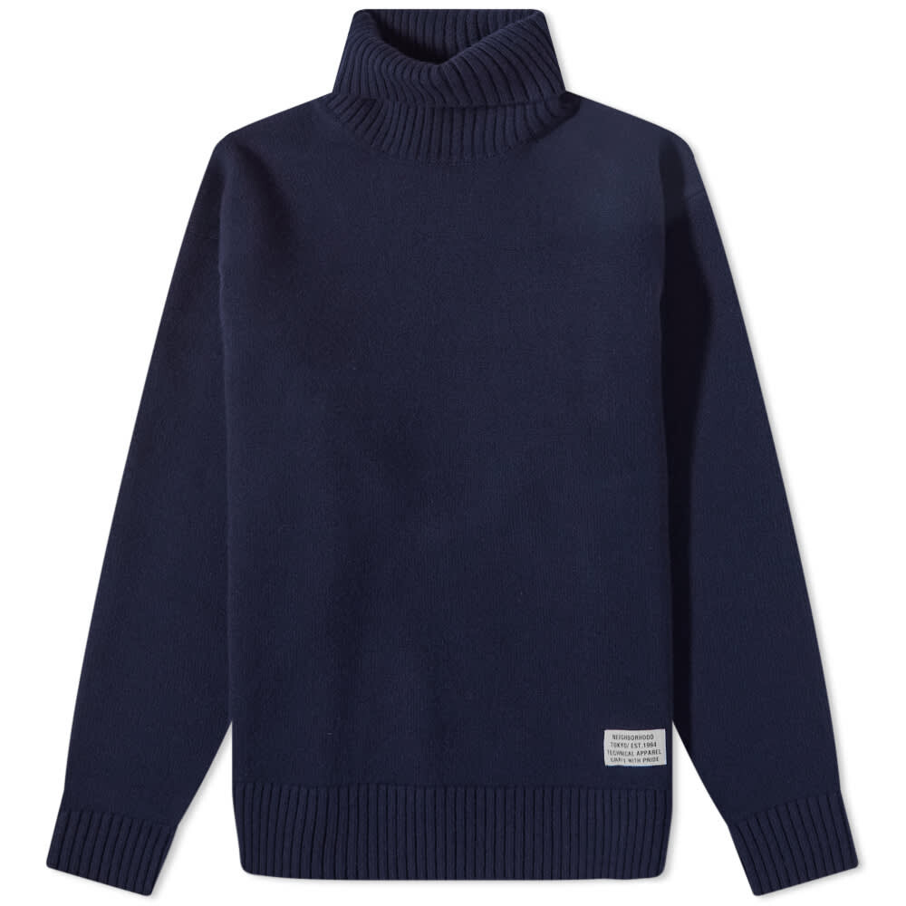 

Джемпер Neighborhood High Neckwool Sweater, Черный