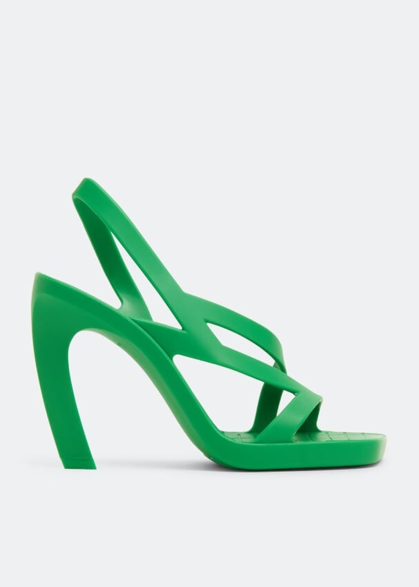 

Сандалии BOTTEGA VENETA Jimbo slingback sandals, зеленый