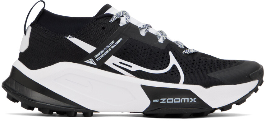 

Черно-белые кроссовки ZoomX Zegama Trail Nike, Черный