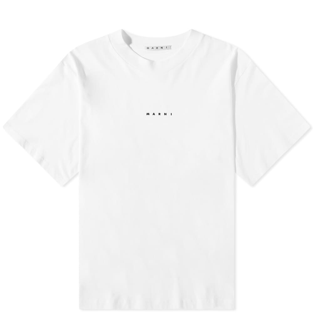 

Футболка Marni Logo Crew Neck Tee, Белый