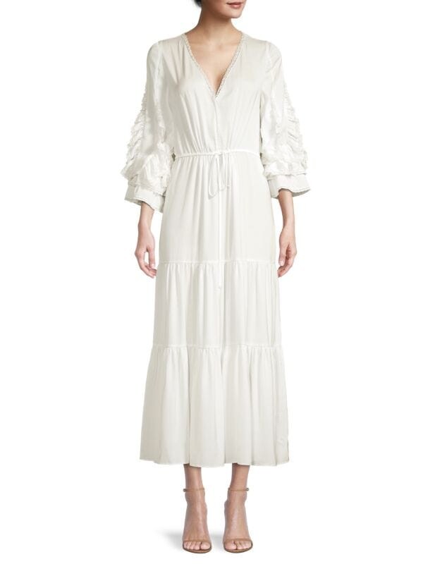 

Платье - Макси Ярусное Ungaro Val, ivory