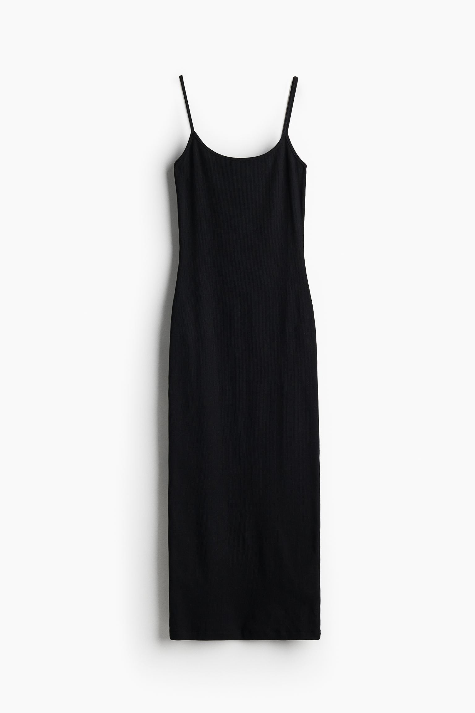 Платье H&M Long Slip, черный