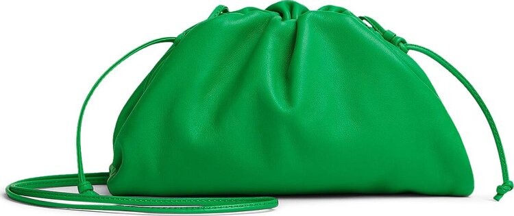 

Сумка Bottega Veneta Mini Pouch Bag Parakeet/Silver, зеленый