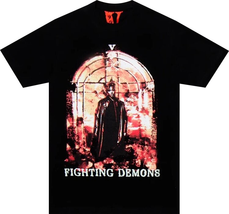 

Футболка Vlone x Juice WRLD Burner T-Shirt 'Black', черный