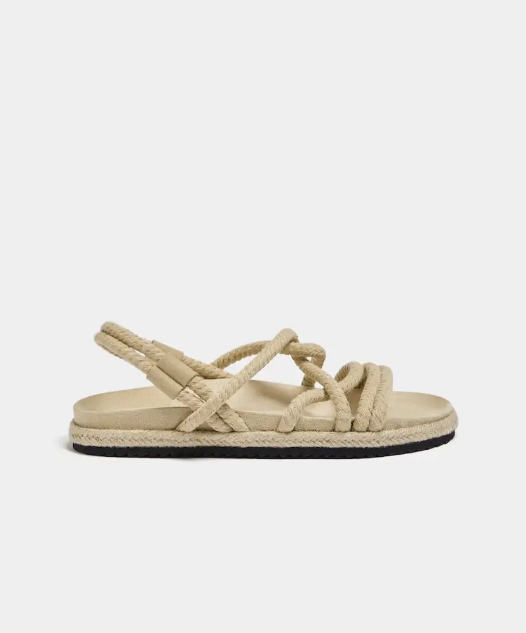 

Сандалии Pull&Bear Rope, кремовый