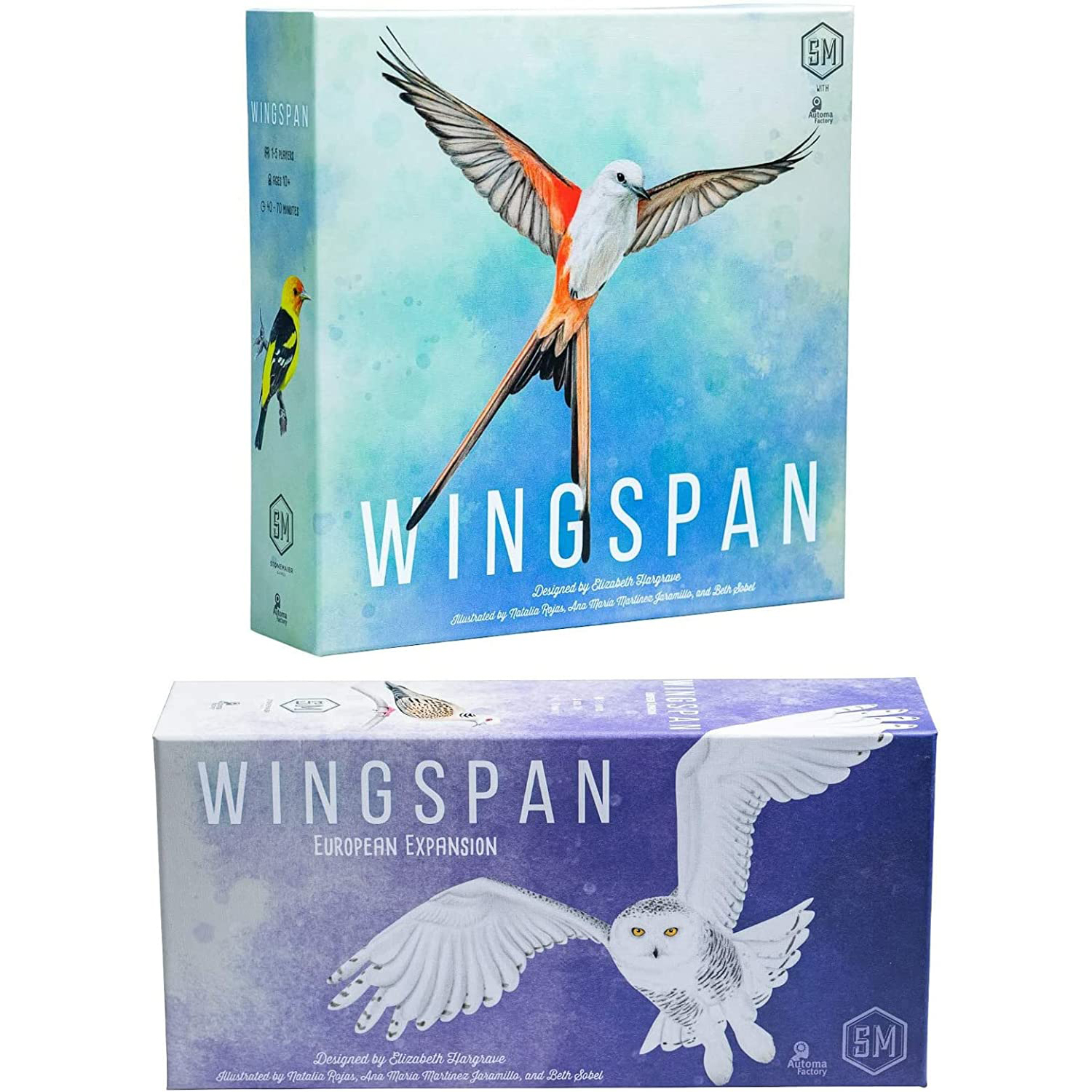 Набор настольных игр Stonemaier Games Wingspan: A Bird-Collection  Engine-Building with European Expansion, 2 предмета – купить с доставкой из- за рубежа через платформу «CDEK.Shopping»