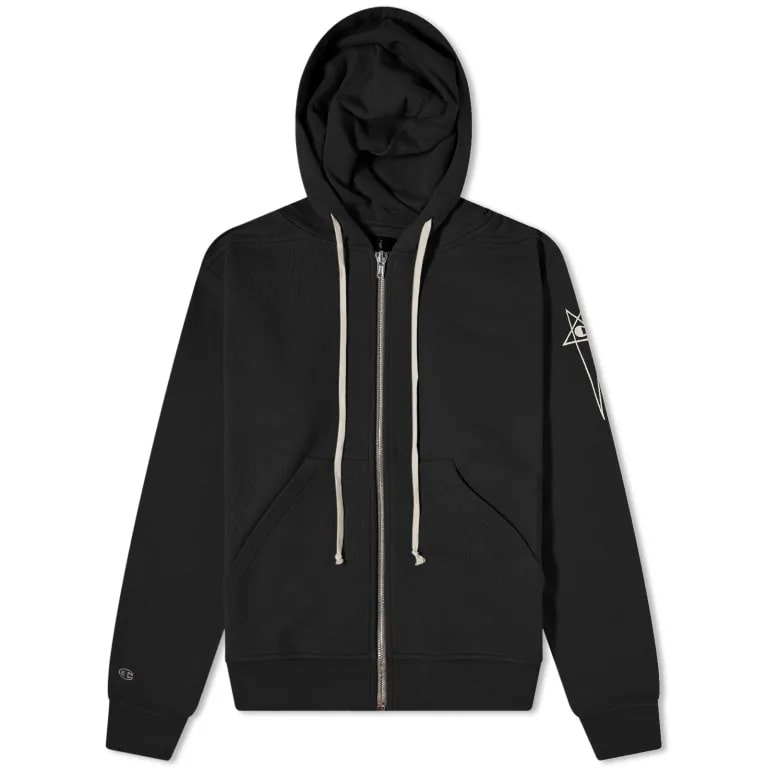 Rick owens zip hoodie