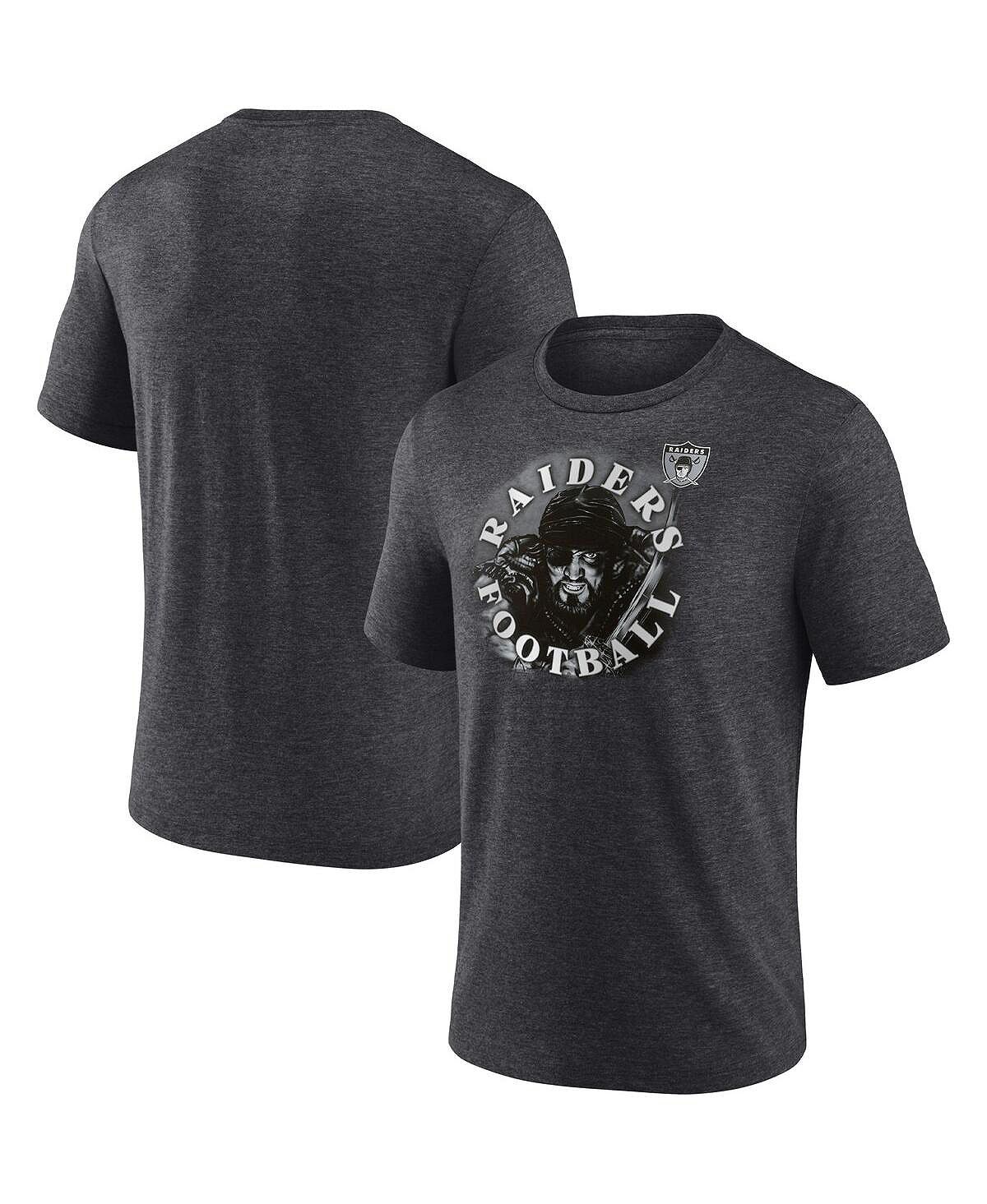 цена Мужская угольно-серая футболка las vegas raiders с фирменным логотипом sporting chance Fanatics, мульти