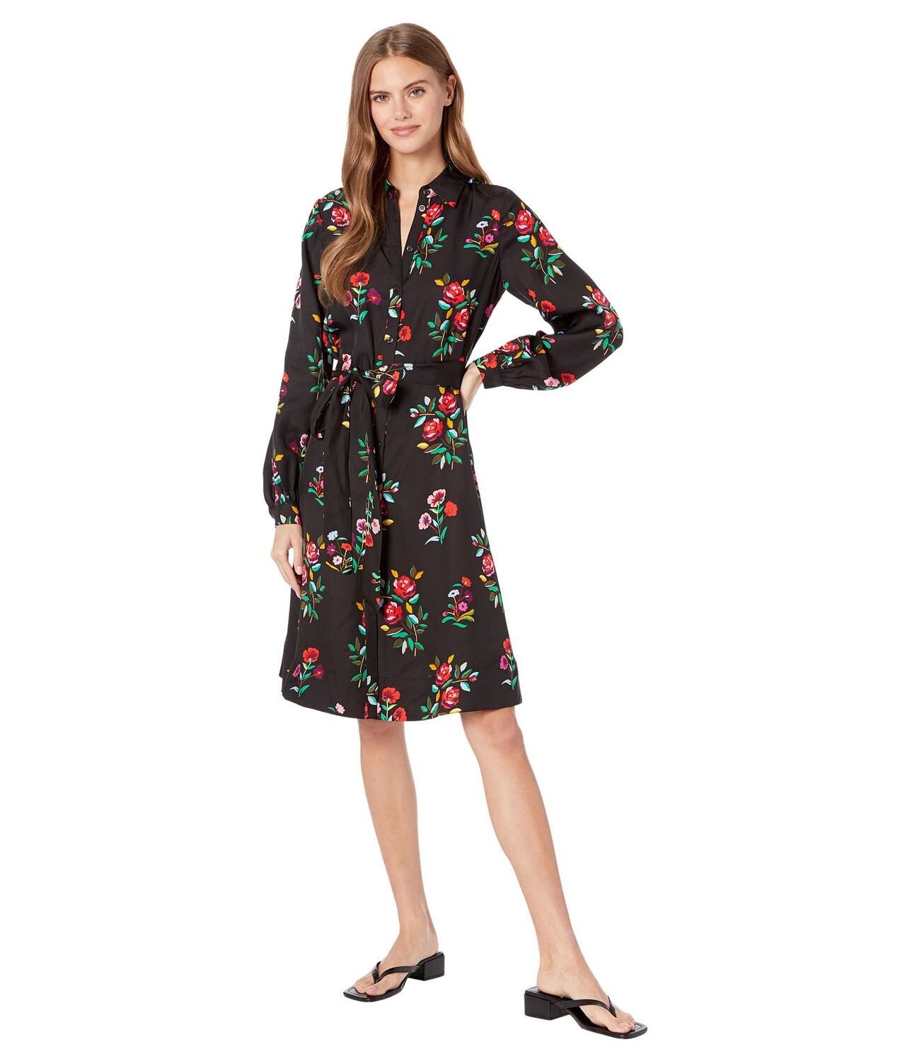 

Платье Kate Spade New York, Autumn Floral Silk Twill Shirtdress