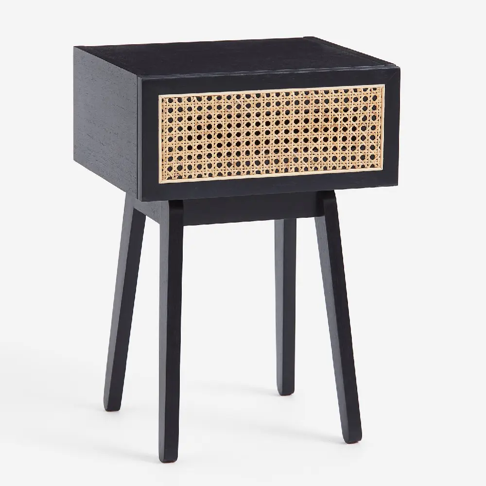 

Прикроватный столик H&M Home Rattan Drawer, черный