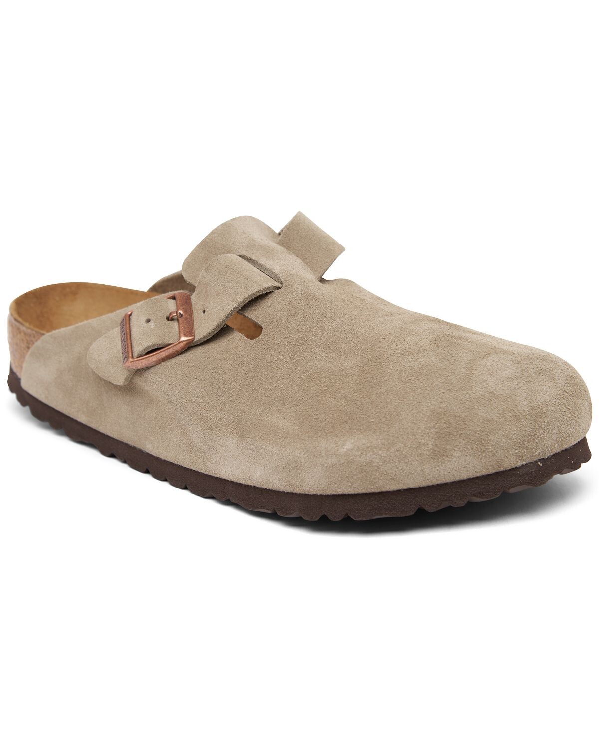 

Мужские замшевые кожаные сабо boston с мягкой стелькой от finish line Birkenstock, бежевый