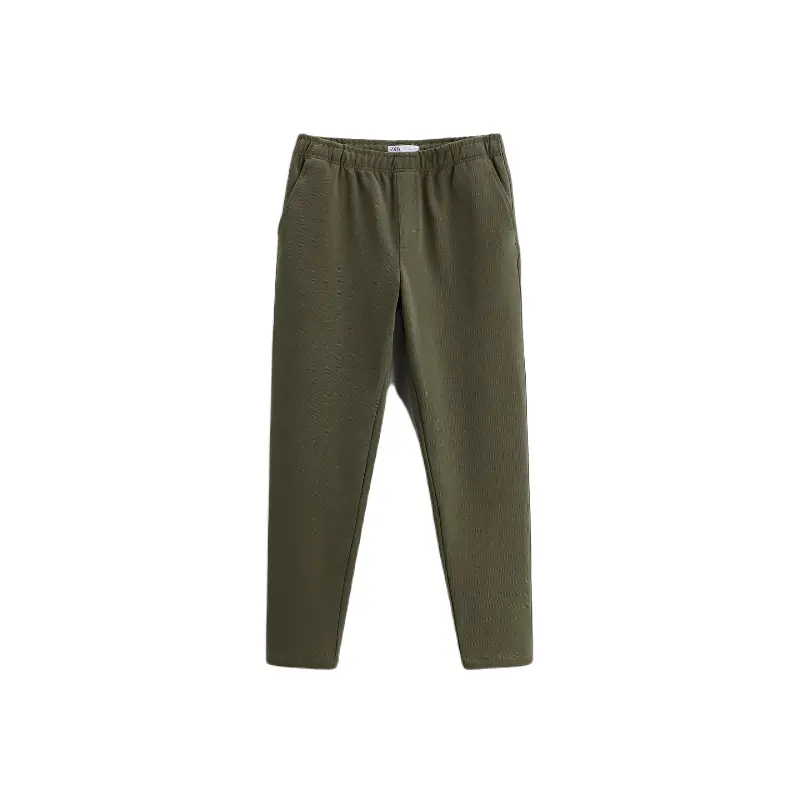

Брюки ZARA Textured jogger waist, хаки