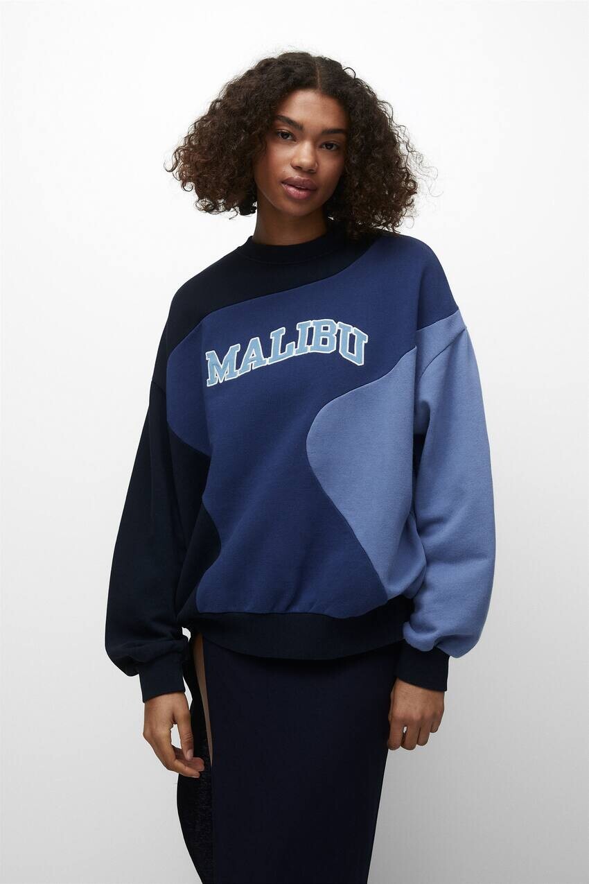

Толстовка Malibu в стиле колор-блок Pull&Bear