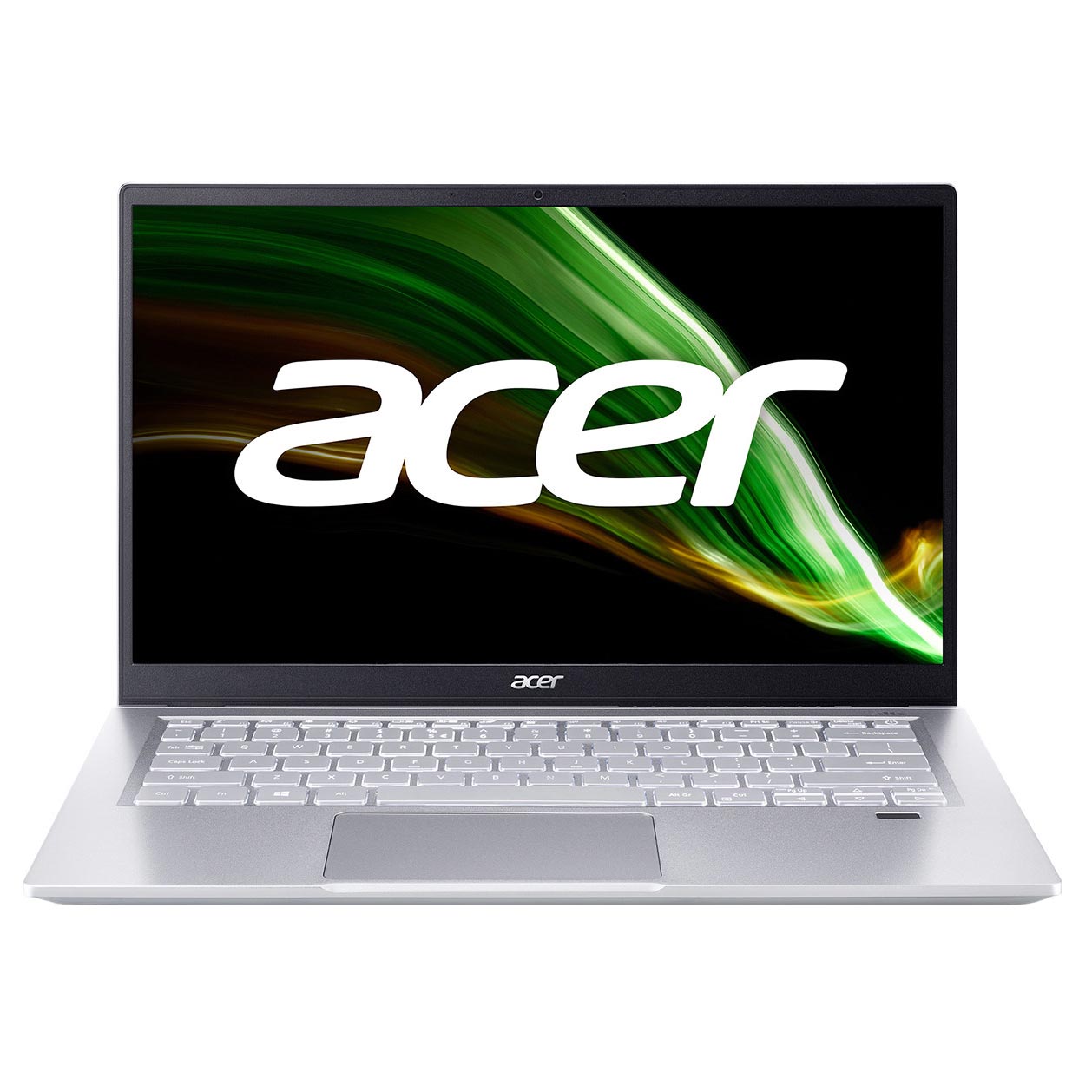 Ноутбук Acer Swift 3, 14'', 8 Гб/512 Гб, i7-1165G7, Intel Iris Xe, серебристый, английская клавиатура ноутбук acer swift 3 sf314 512 5449 nx k0eer 006