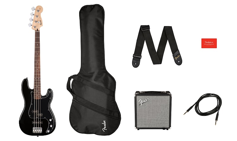 цена Squier Affinity Series Precision Bass PJ Pack Black