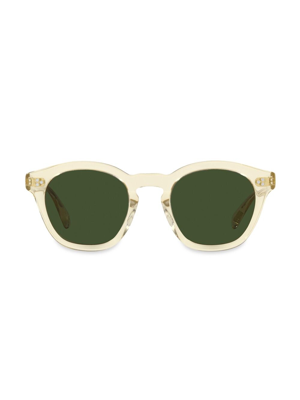 

Круглые зеркальные солнцезащитные очки Rorke 47 мм Oliver Peoples, бежевый