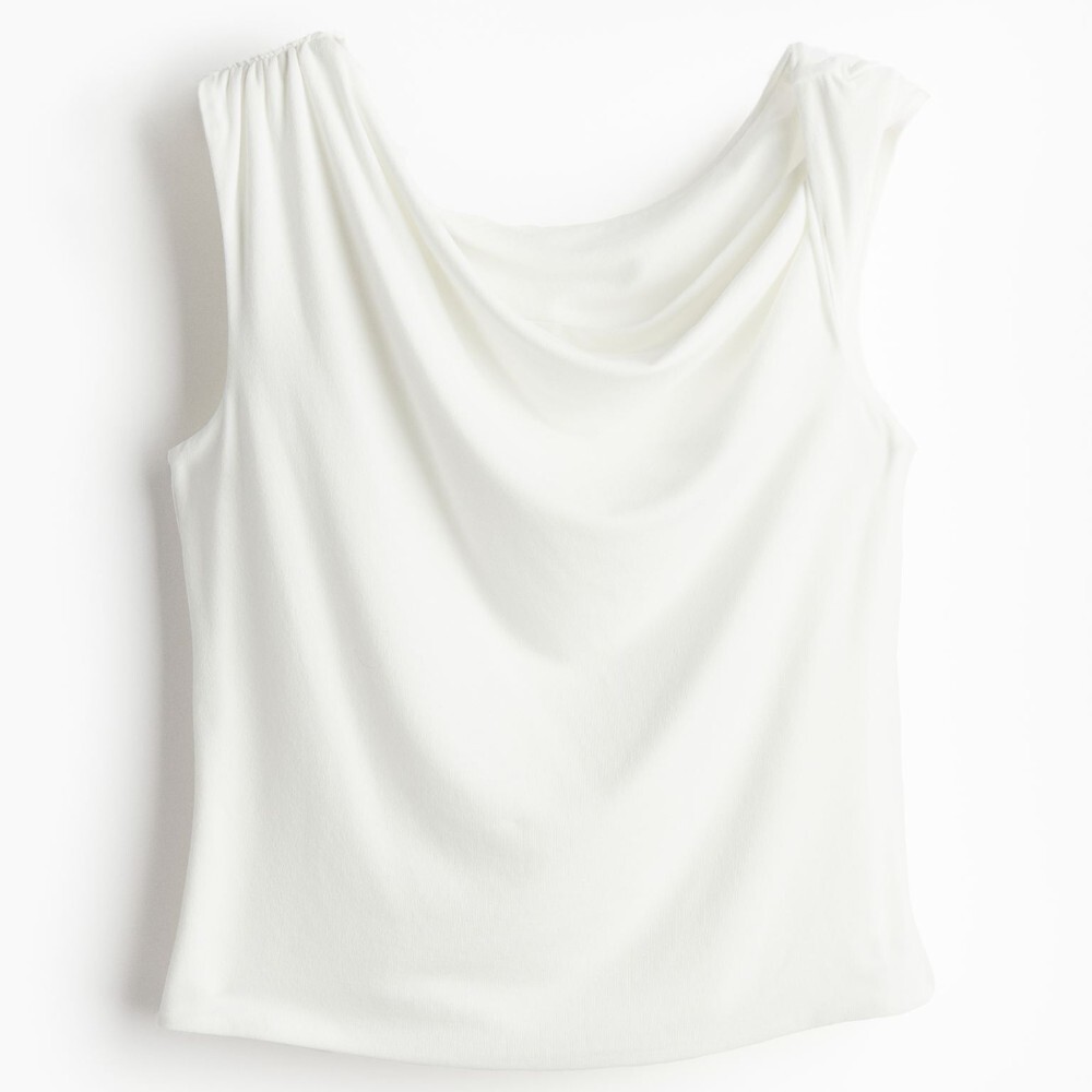 

Топ H&M Twist-detail One-shoulder, белый