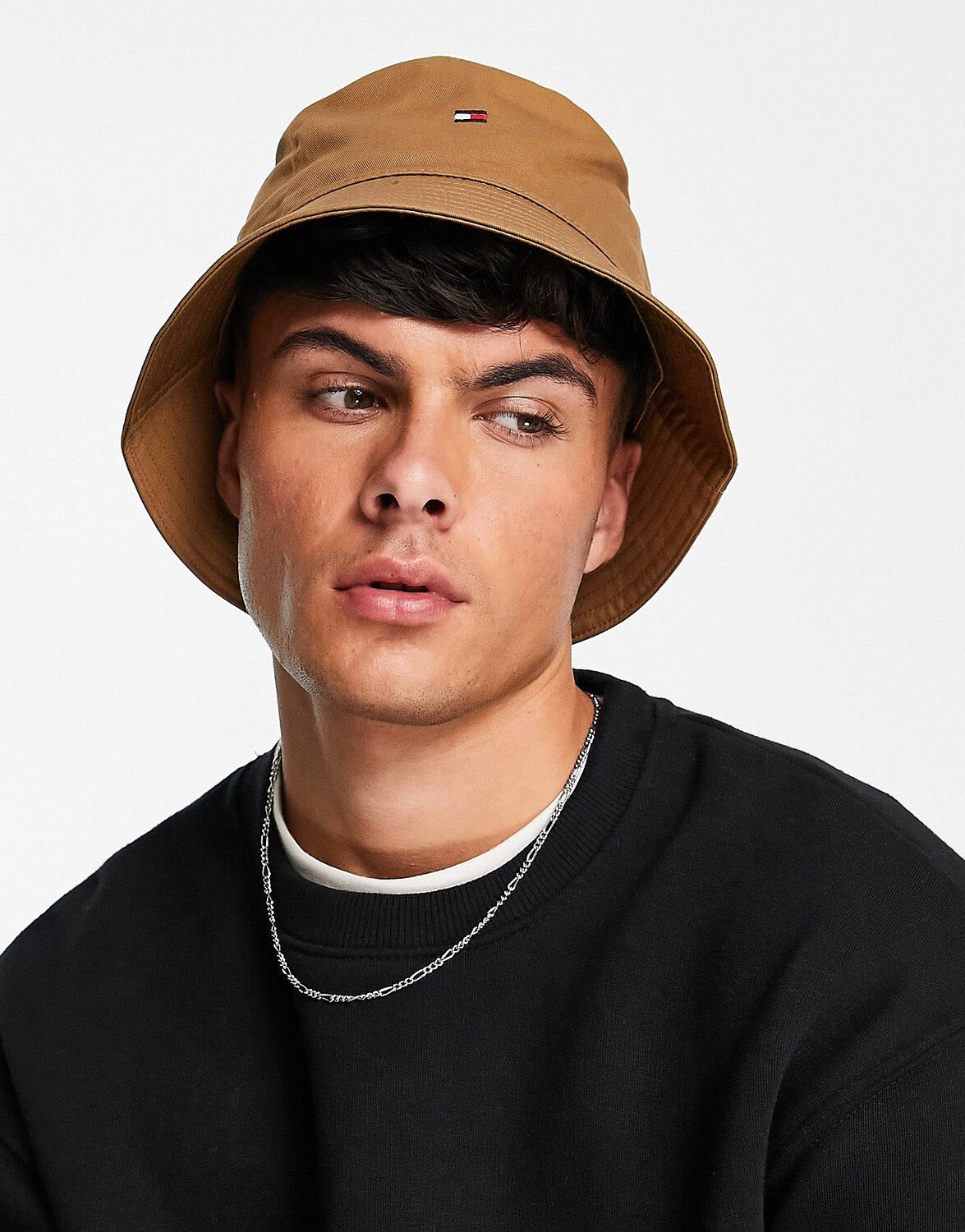 

Светло-коричневая панама Tommy Hilfiger Essential с флагом
