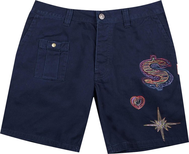 Шорты Billionaire Boys Club Icons Short 'Navy Blazer', синий - фото