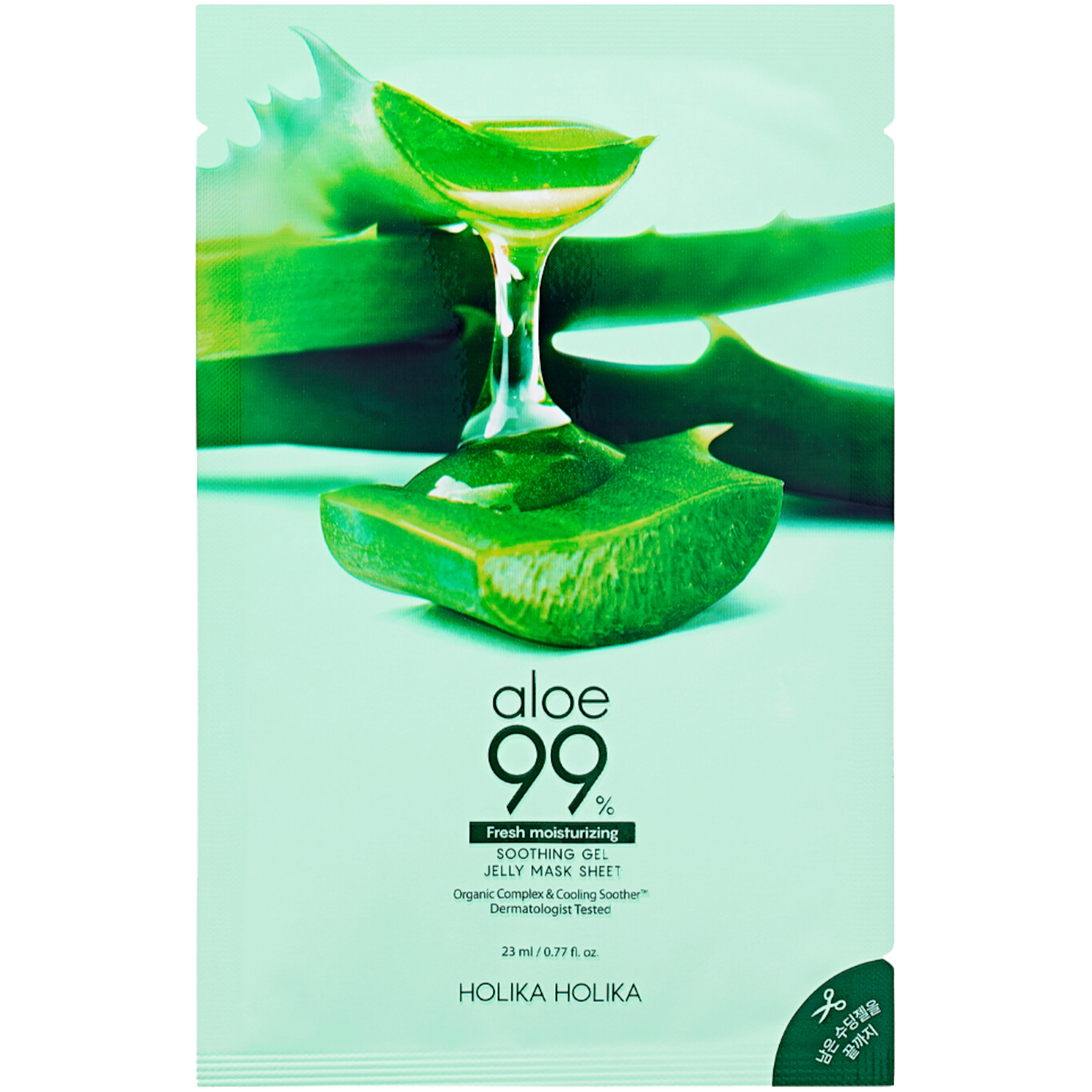 цена Holika Holika Aloe 99% увлажняющая маска для лица, 23 мл